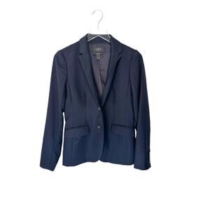 J.Crew Super 120s Navy Blue Wool Blazer Size 4 Office‎ Career Work Business
